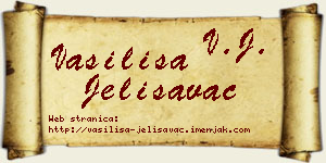 Vasilisa Jelisavac vizit kartica